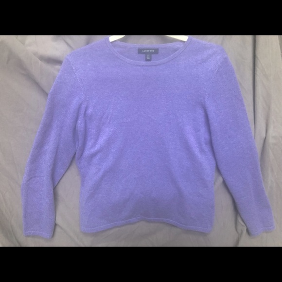 Size M 100% cashmere Lands end sweater - Picture 2 of 9